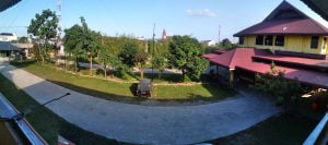 tampilan gedung dari atas