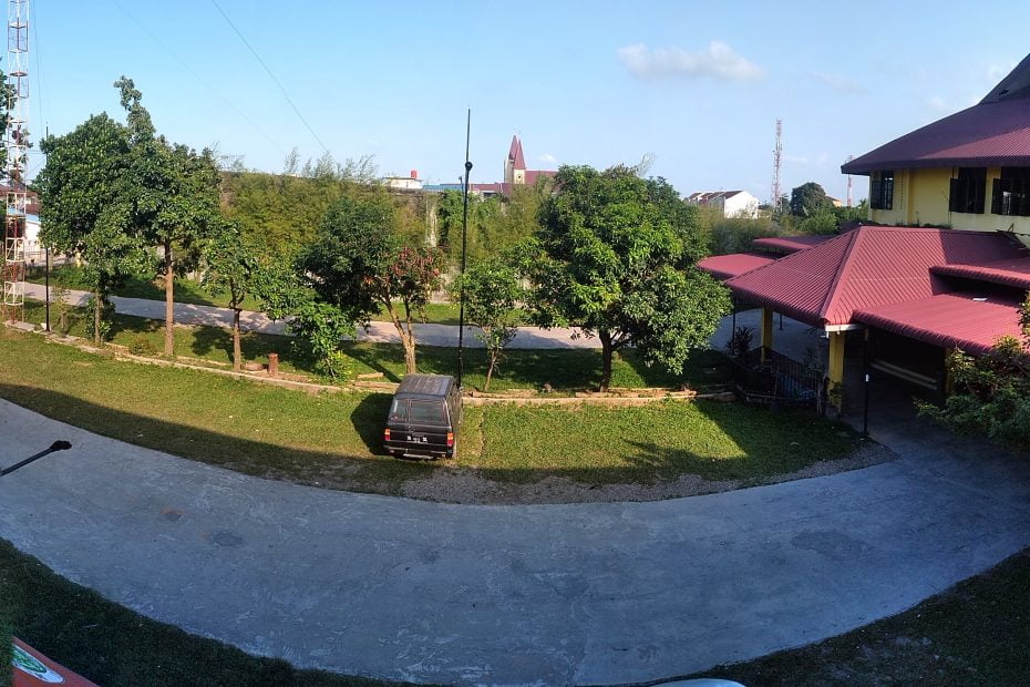 tampilan gedung dari atas