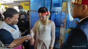 check suhu tubuh pengantin